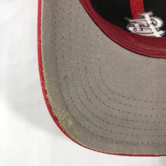 ST LOUIS CARDINALS 47 BRAND HAT CAP KIDS ONE SIZE SNAPBACK RED DISCOLORED OSFM - Picture 5 of 12
